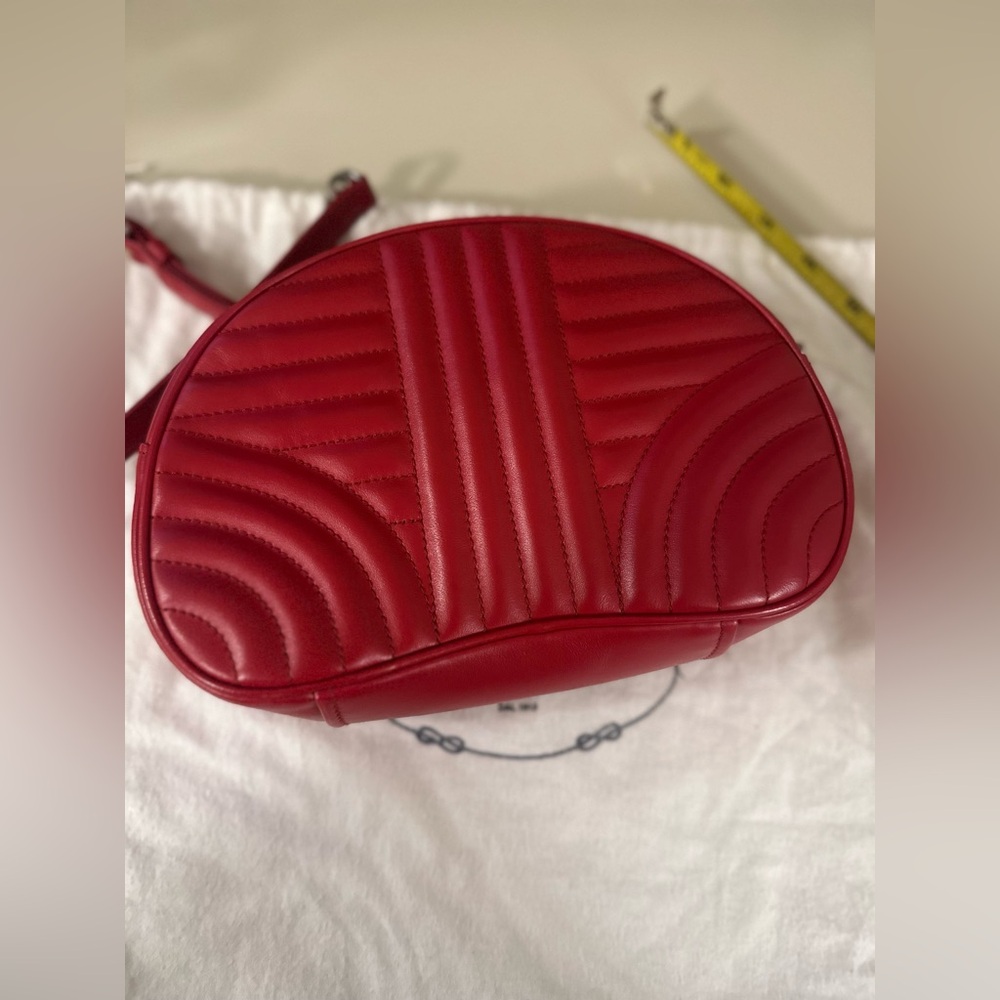 Authentic Prada Red Quilted Leather Shoulder/Crossbody bag-excellent Condition - Picture 5 of 8